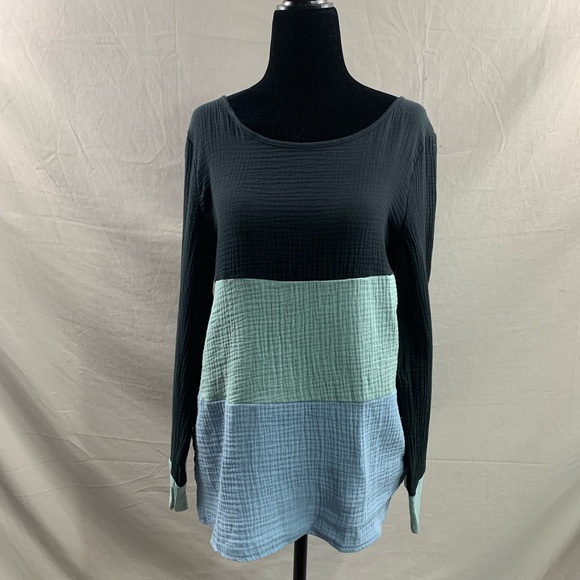 Cotton Tricolour Long Sleeve Shirt - Picture 5 of 8